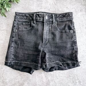 American Eagle Black Super High Rise Shortie Size 0